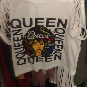 On fire 2 pack Melanin queen shirts